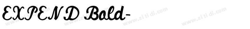 EXPEND Bold字体转换